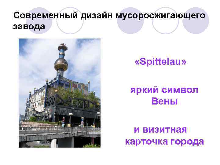 Современный дизайн мусоросжигающего завода «Spittelau» яркий символ Вены и визитная карточка города 