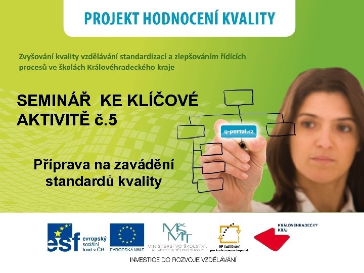 SEMINÁŘ KE KLÍČOVÉ AKTIVITĚ č. 5 Příprava na zavádění standardů kvality 