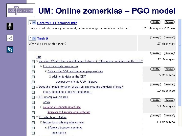 UM: Online zomerklas – PGO model 