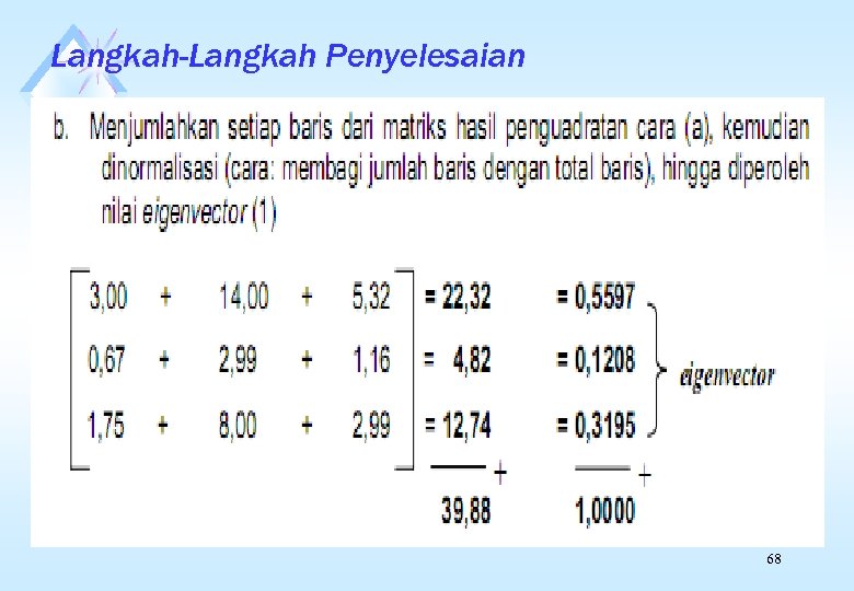 Langkah-Langkah Penyelesaian 68 