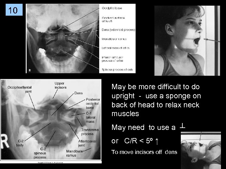 10 May be more difficult to do upright - use a sponge on back