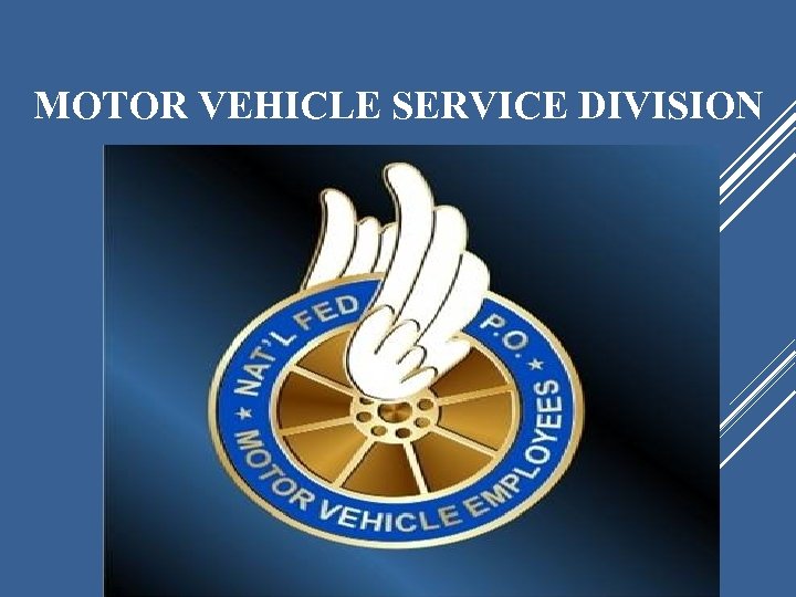 MOTOR VEHICLE SERVICE DIVISION 