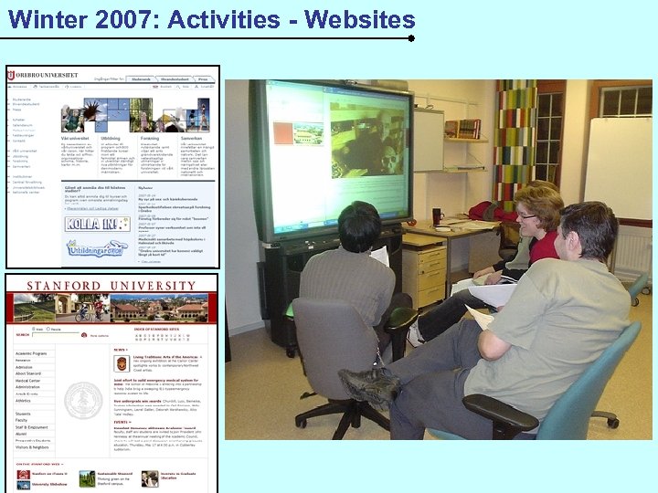 Winter 2007: Activities - Websites 