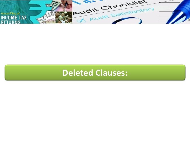 Deleted Clauses: 