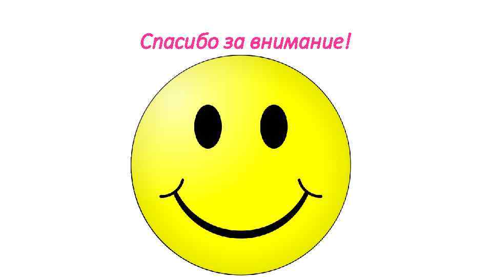 Спасибо за внимание! 