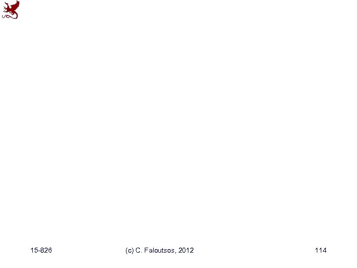 15 -826 (c) C. Faloutsos, 2012 114 