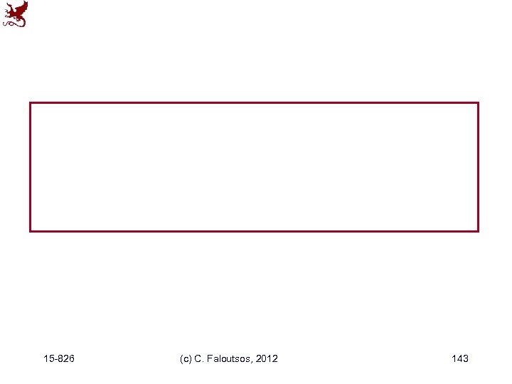 15 -826 (c) C. Faloutsos, 2012 143 
