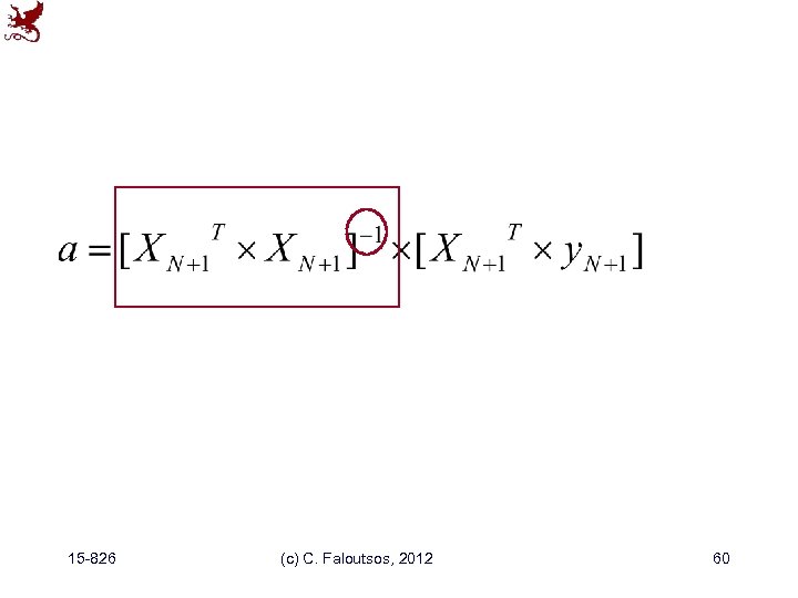 15 -826 (c) C. Faloutsos, 2012 60 