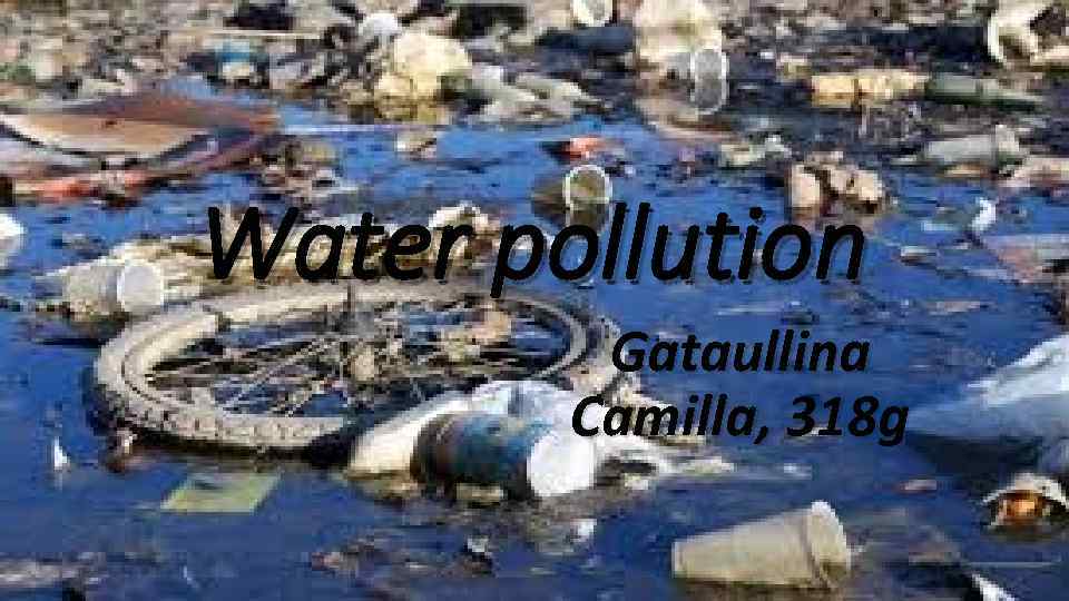 Water pollution Gataullina Camilla, 318 g 