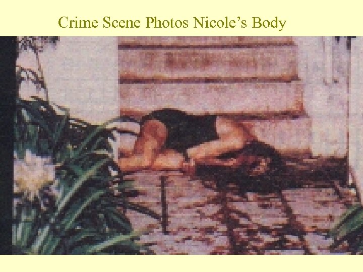 crime scene photos nicole brown simpson