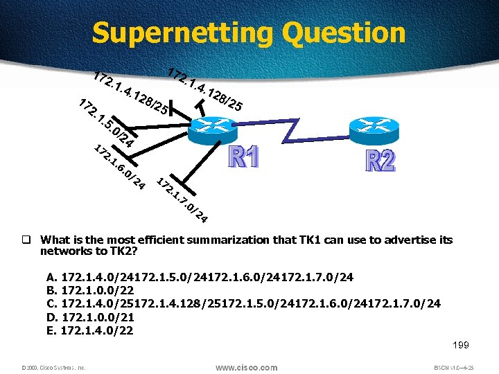 Supernetting Question 17 17 2. 1 1. . 4. 5. 17 17 2. 12
