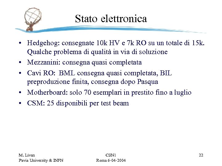 Stato elettronica • Hedgehog: consegnate 10 k HV e 7 k RO su un