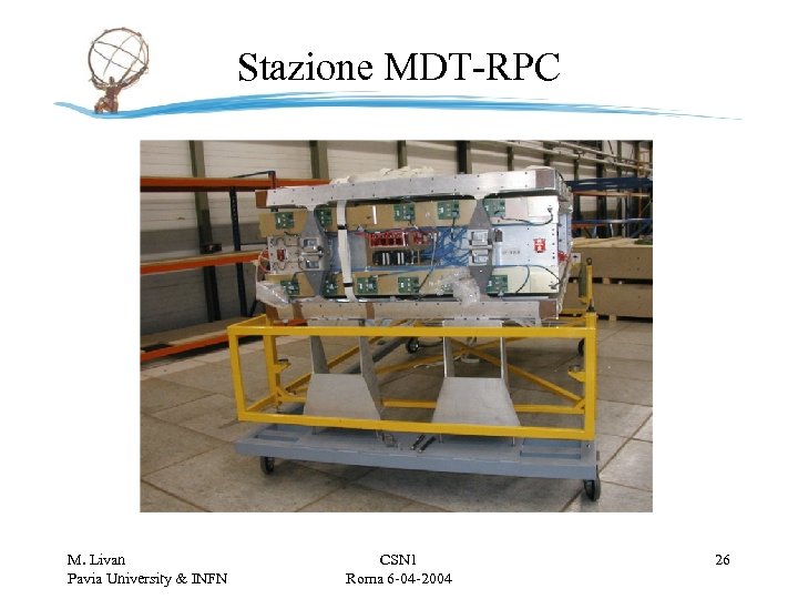Stazione MDT-RPC M. Livan Pavia University & INFN CSN 1 Roma 6 -04 -2004