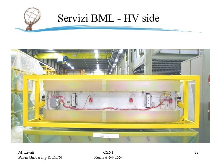 Servizi BML - HV side M. Livan Pavia University & INFN CSN 1 Roma