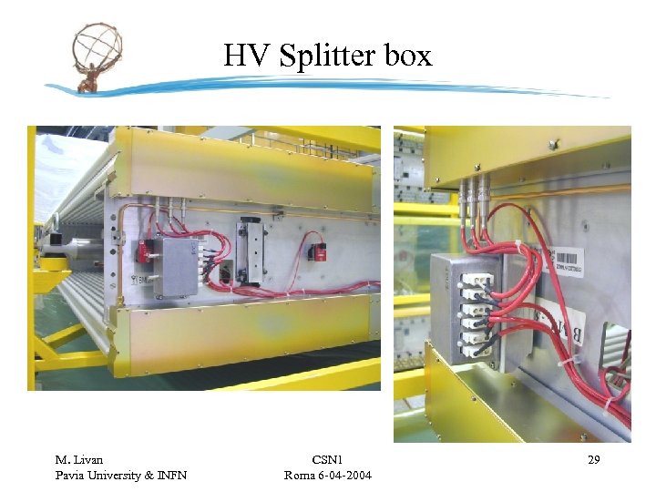 HV Splitter box M. Livan Pavia University & INFN CSN 1 Roma 6 -04