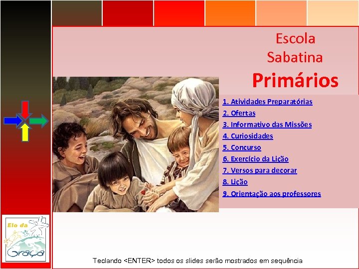 Escola Sabatina Primários 1. Atividades Preparatórias 2. Ofertas 3. Informativo das Missões 4. Curiosidades