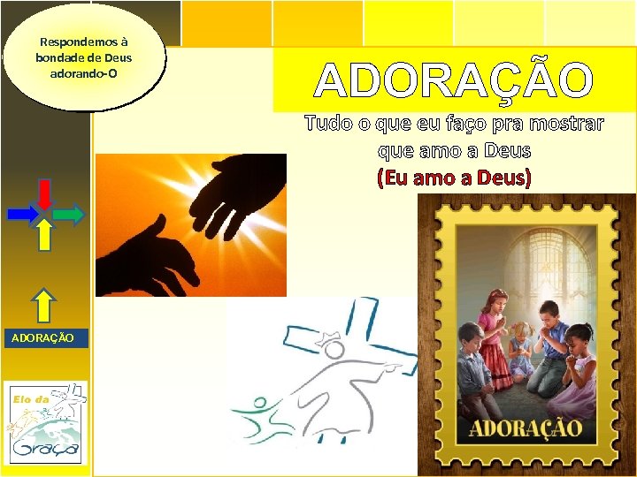 Respondemos à bondade de Deus adorando-O ADORAÇÃO Tudo o que eu faço pra mostrar