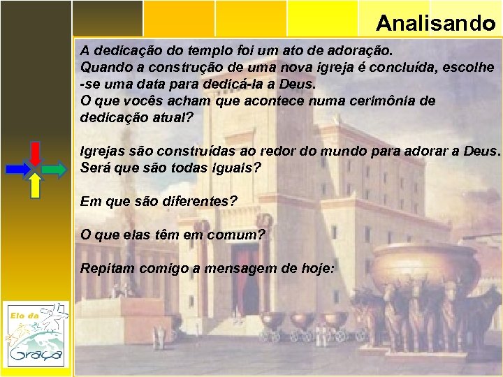 Analisando A dedicação do templo foi um ato de adoração. Quando a construção de