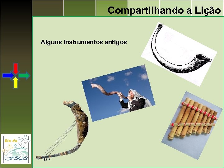 Compartilhando a Lição Alguns instrumentos antigos 