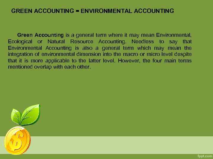 essay on green accounting