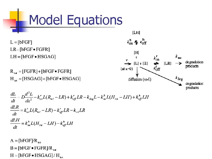 Model Equations 