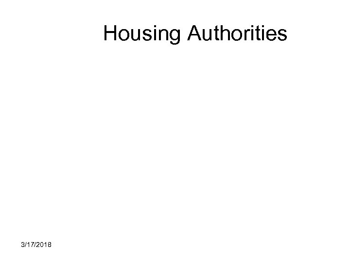 Housing Authorities 3/17/2018 