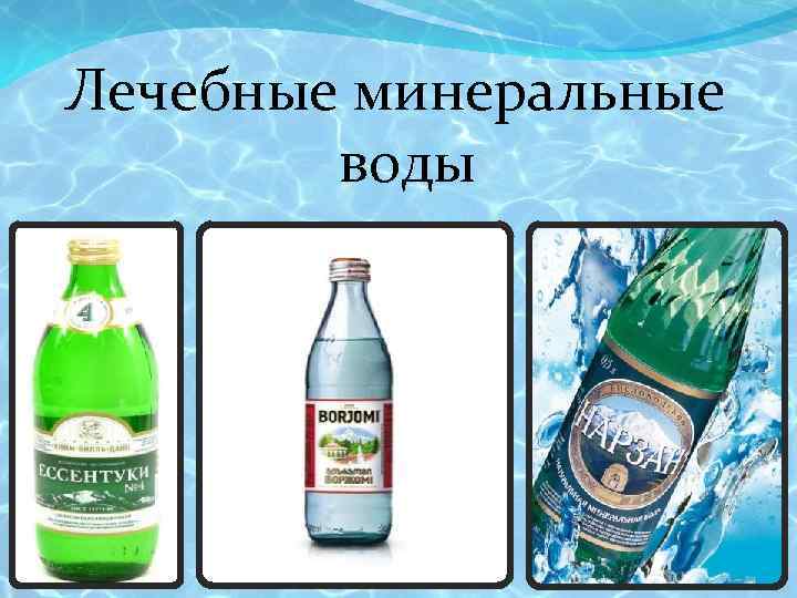 Лечебные минеральные воды 