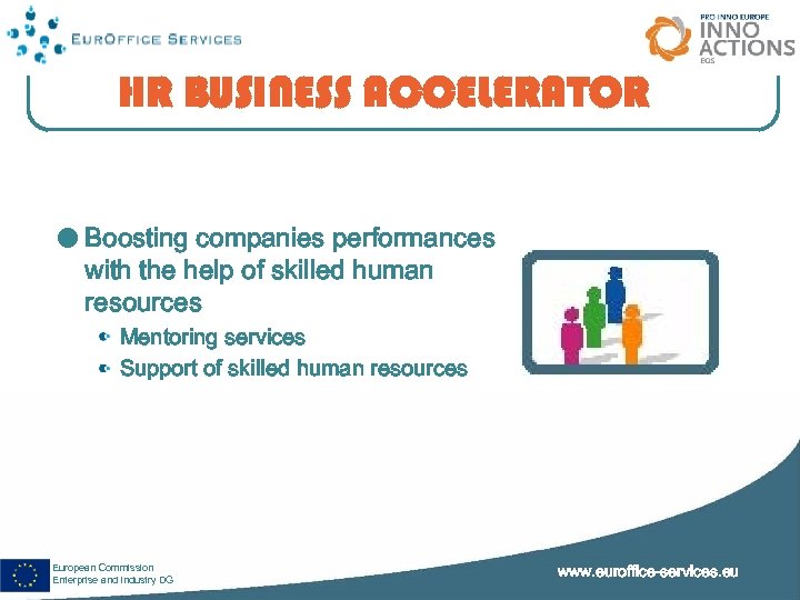 HR BUSINESS ACCELERATOR Boosting companies performances with the help of skilled human resources Mentoring