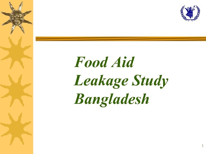 Food Aid Leakage Study Bangladesh 1 