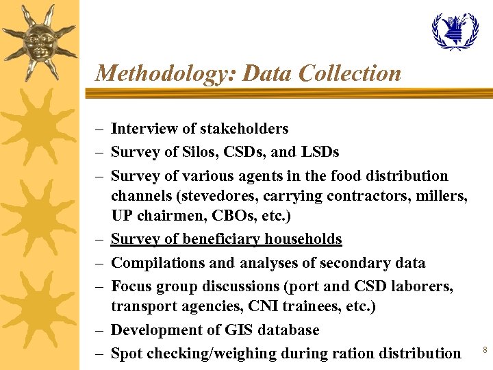 Methodology: Data Collection – Interview of stakeholders – Survey of Silos, CSDs, and LSDs