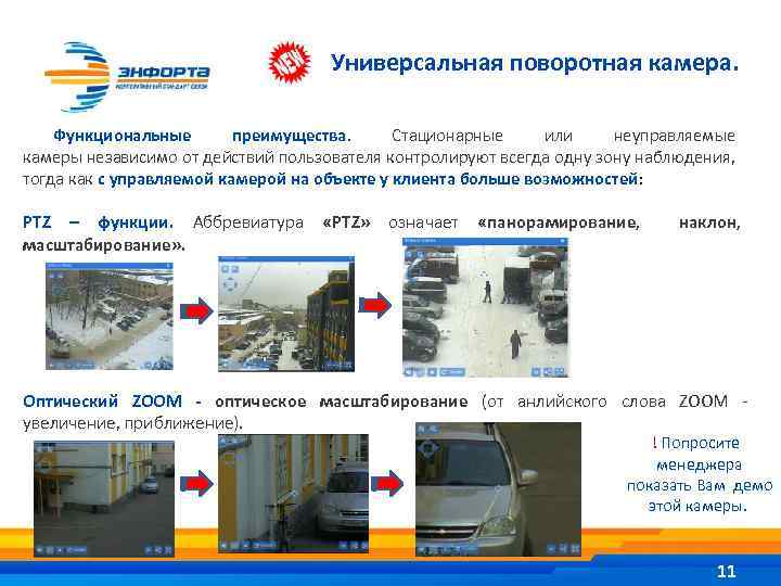 Универсальная поворотная камера. Функциональные преимущества. Стационарные или неуправляемые камеры независимо от действий пользователя контролируют