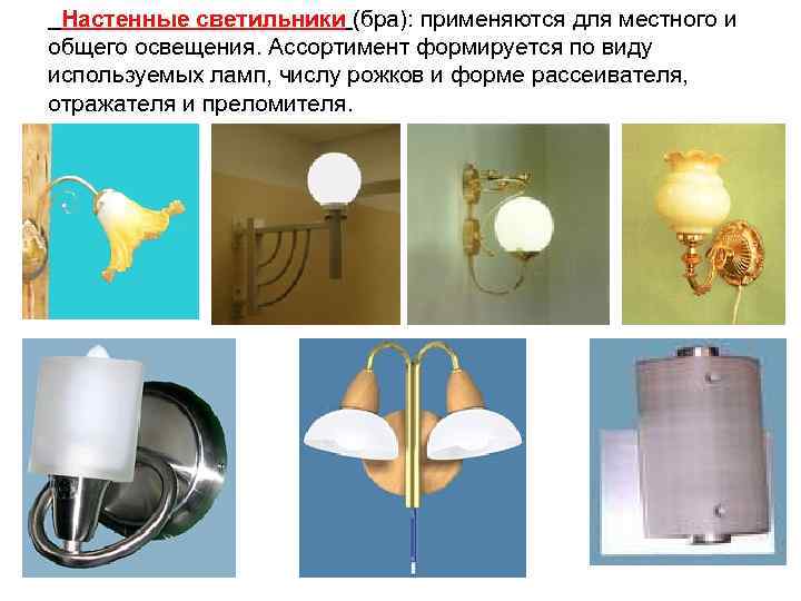 Характеристика настенных светильников. Бра светильник источники света. Формы светильников бра. Устройство бра светильников. Способы крепления настенных светильников бра.