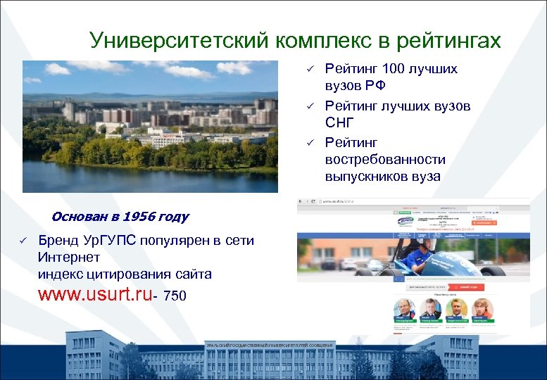 Университетский комплекс в рейтингах ü ü ü Рейтинг 100 лучших вузов РФ Рейтинг лучших