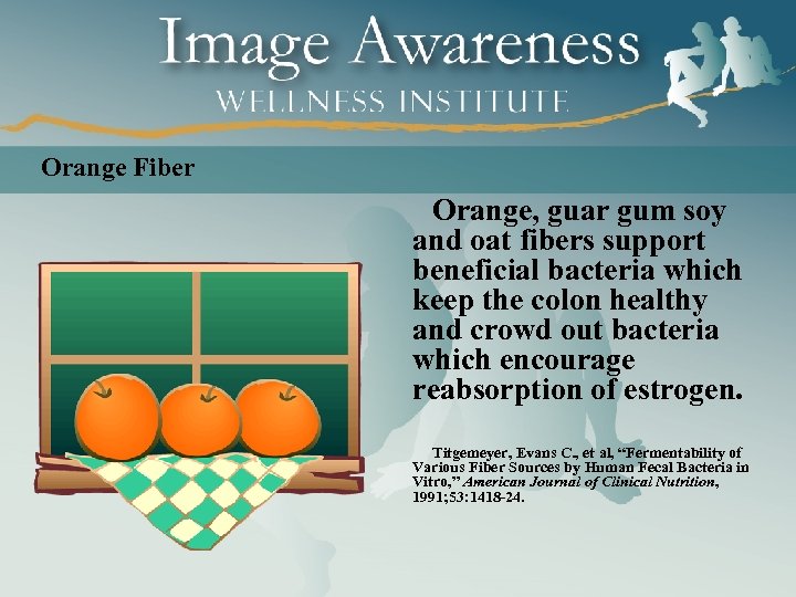 Orange Fiber Orange, guar gum soy and oat fibers support beneficial bacteria which keep