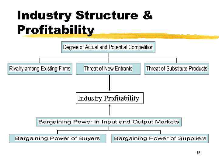 Industry Structure & Profitability Industry Profitability 13 