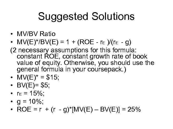 Class 8 Accounting Based Valuation And Implications For