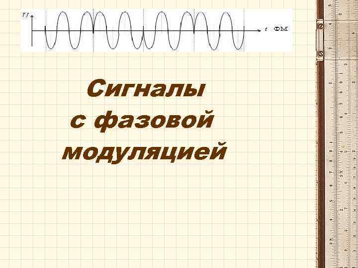 Сигналы с фазовой модуляцией 
