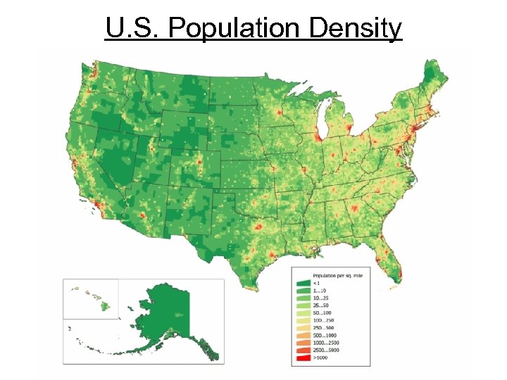 U. S. Population Density 
