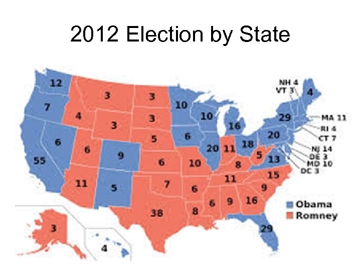 2012 Election by State 