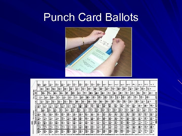 Punch Card Ballots 