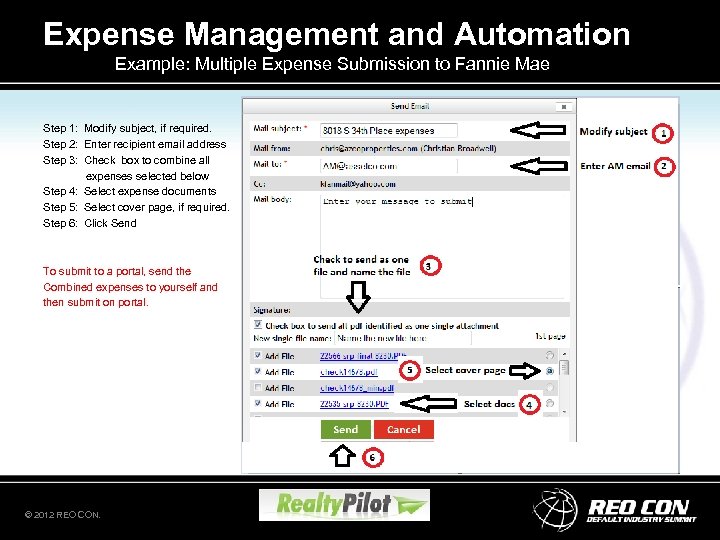 Expense Management and Automation Example: Multiple Expense Submission to Fannie Mae Step 1: Modify