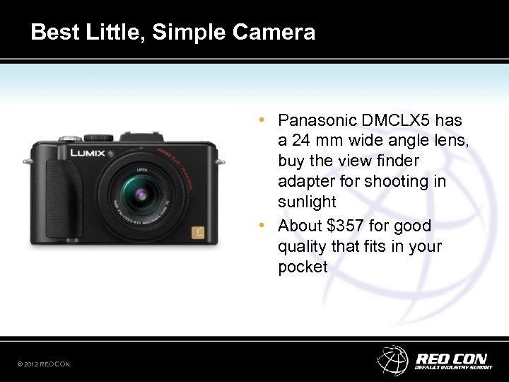 Best Little, Simple Camera • Panasonic DMCLX 5 has a 24 mm wide angle