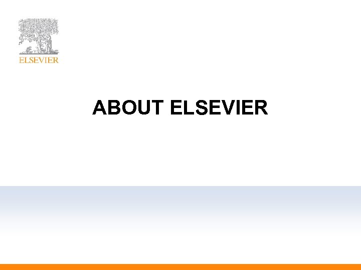 ABOUT ELSEVIER 