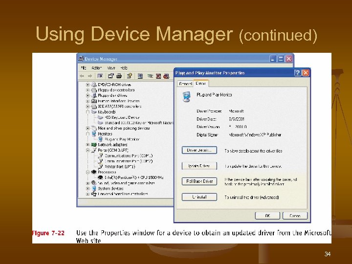 Using Device Manager (continued) 34 