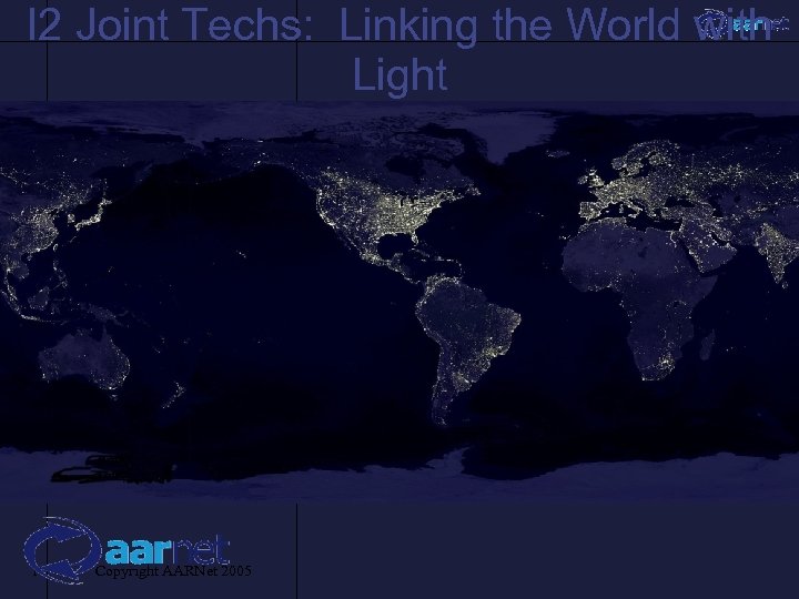 I 2 Joint Techs: Linking the World with Light 1 Copyright AARNet 2005 