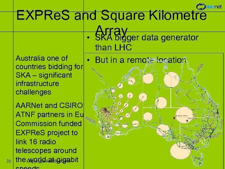 EXPRe. S and Square Kilometre Array data generator • SKA bigger Australia one of