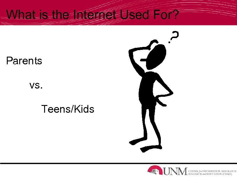 What is the Internet Used For? Parents vs. Teens/Kids 