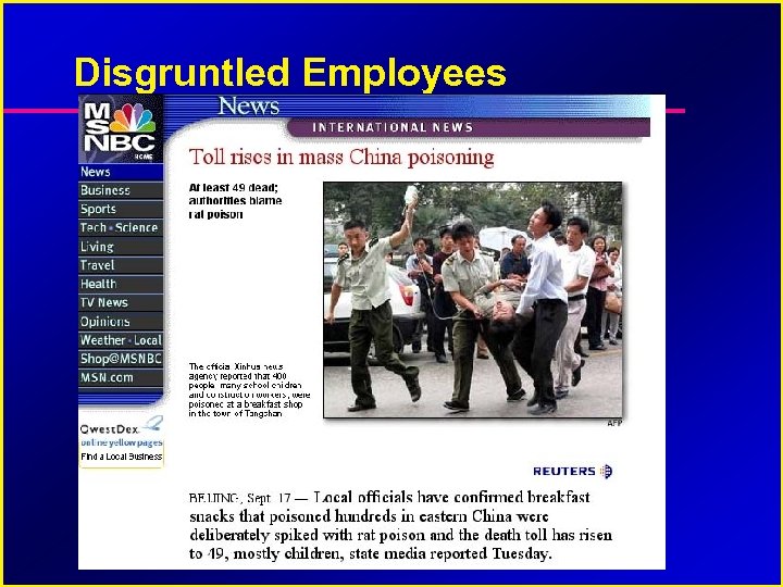 Disgruntled Employees 