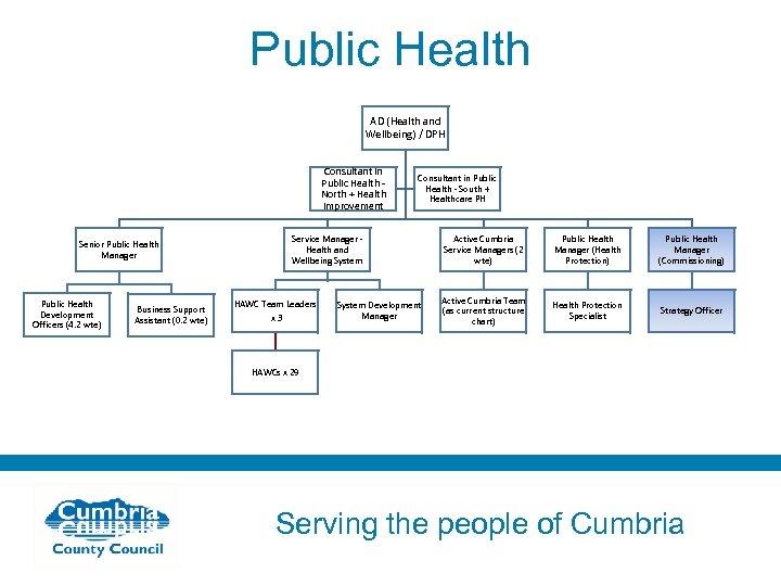 Public Health AD (Health and Wellbeing) / DPH Consultant in Public Health North +