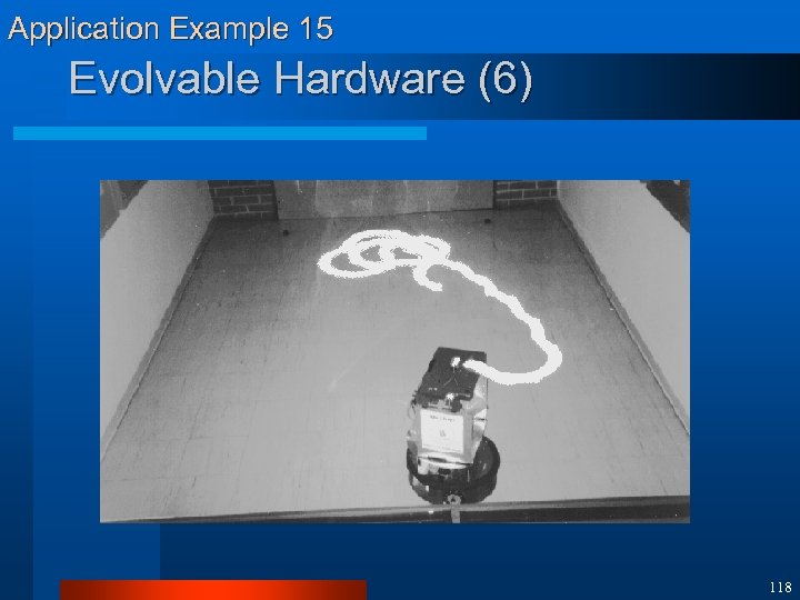 Application Example 15 Evolvable Hardware (6) 118 